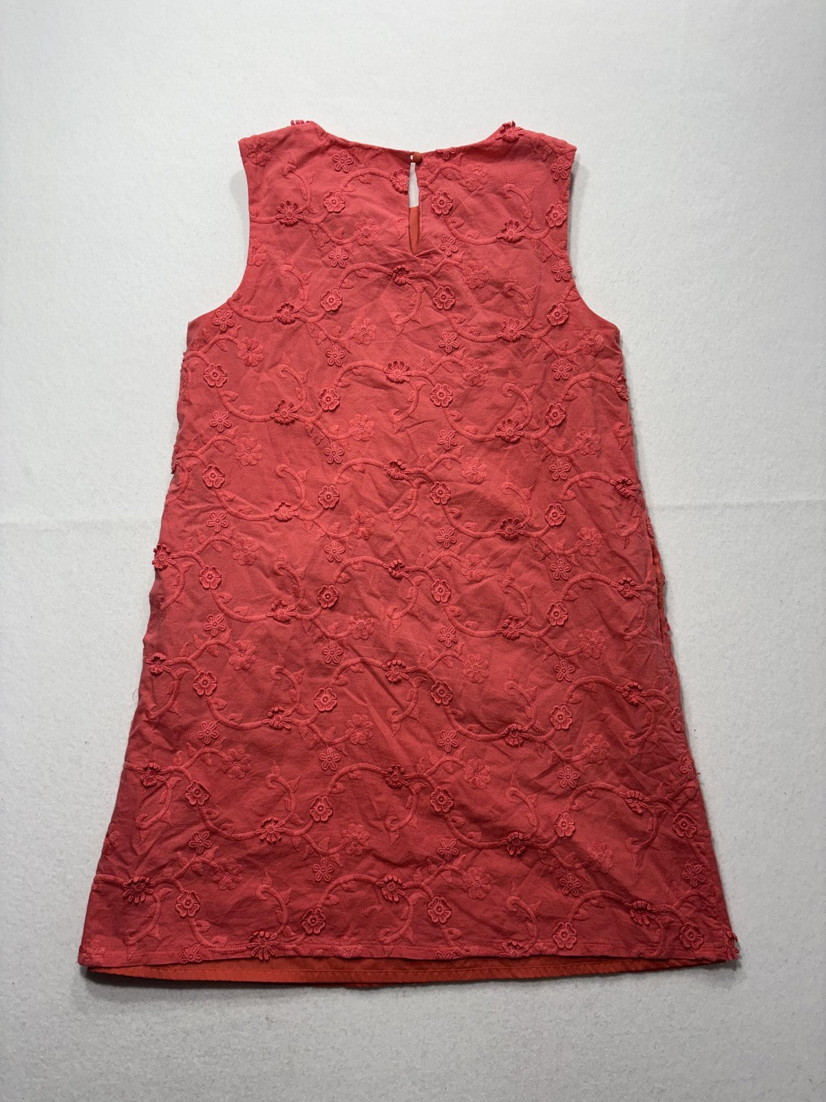 Jude Connally Dress Womens 8 Pink Floral Embroidered Sleeveless Shift