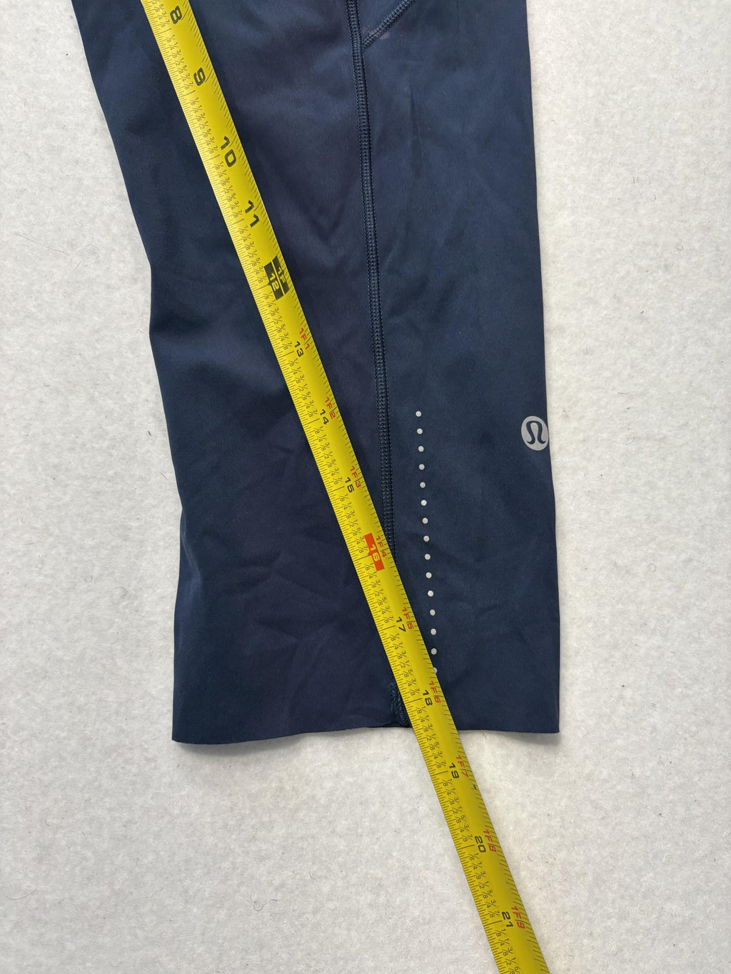 Lululemon Leggings Womens 8 Blue High Rise Cropped 23" Inseam Pocket Stretch