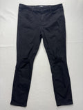 Paige Hoxton Ankle Jeans Womens 34 Black Wash Slim Stretch Distressed 34x28.5
