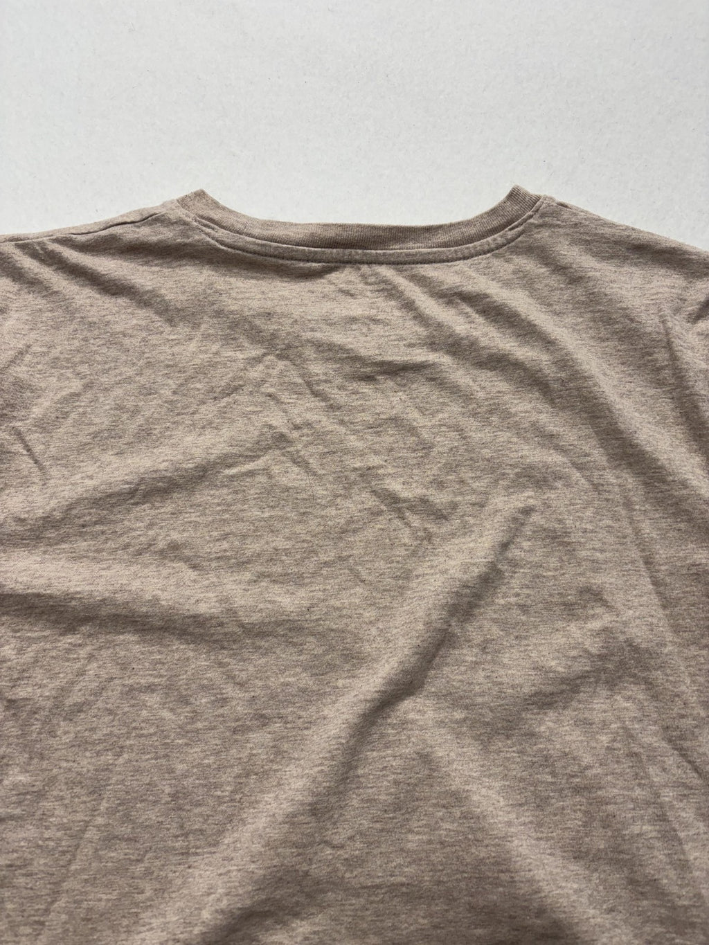 Everlane Shirt Womens Medium Beige Crew Neck Short Sleeve Organic Cotton Tee