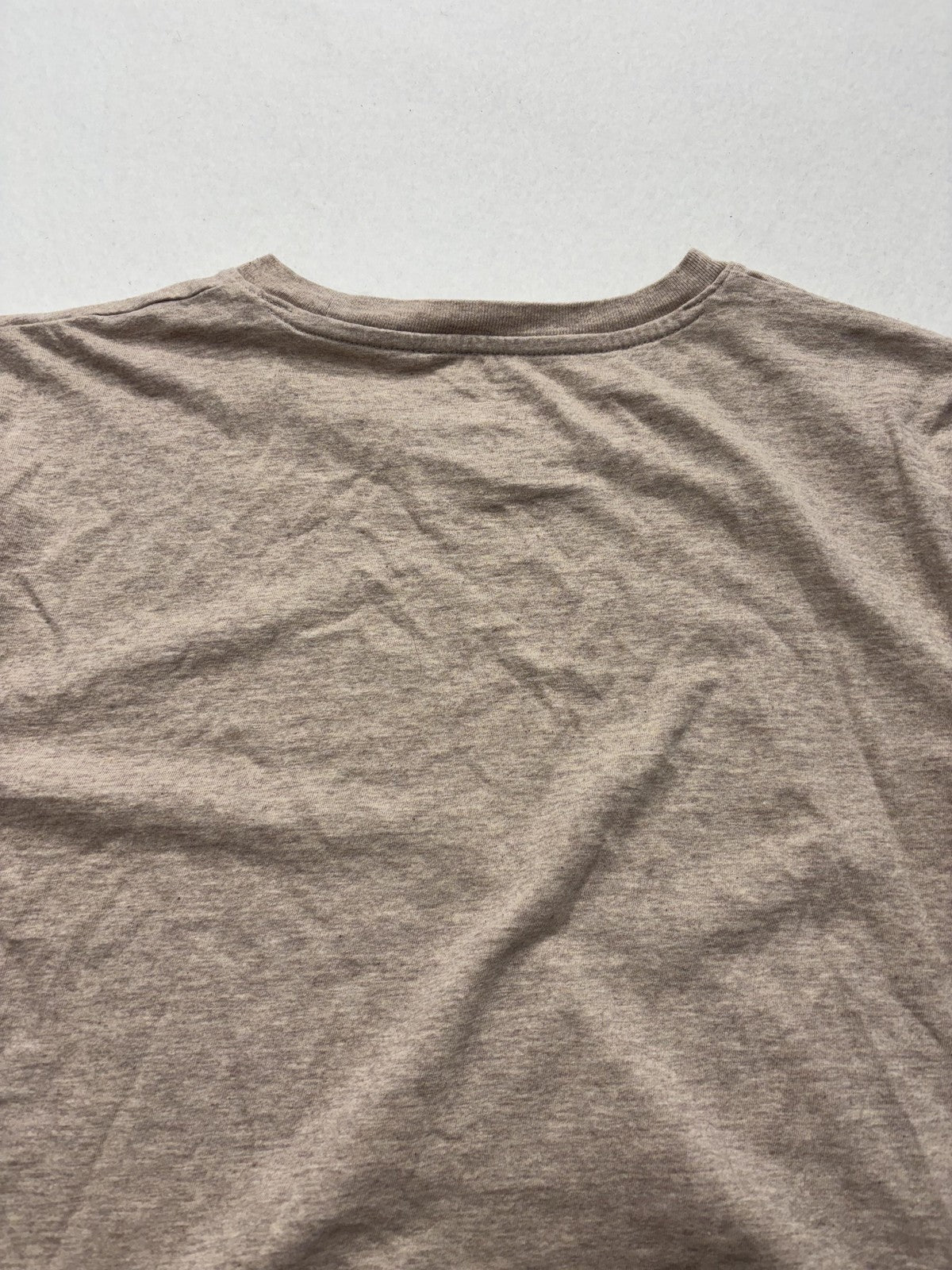 Everlane Shirt Womens Medium Beige Crew Neck Short Sleeve Organic Cotton Tee