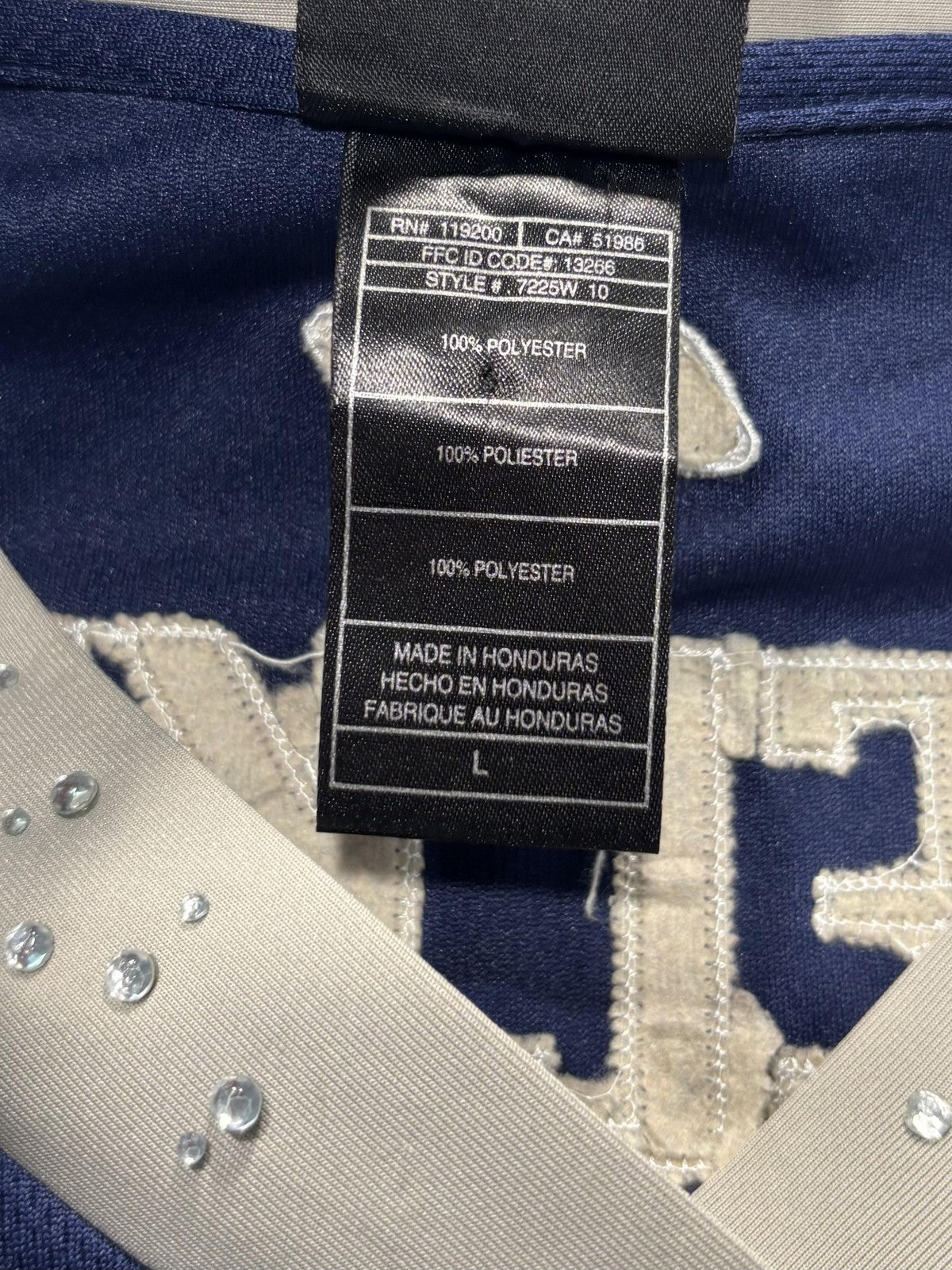 New England Patriots Jersey Womens Large Blue NFL Football Reebok Welker 83