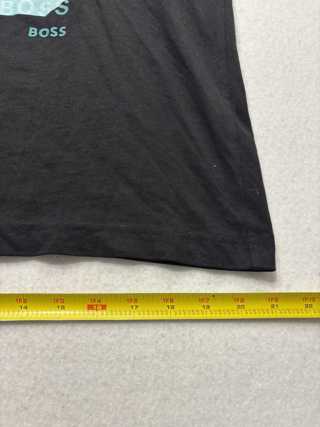 Boss Shirt Mens Large Black Bionic BOSS Logo Stripe Graphic Short Sleeve Tee