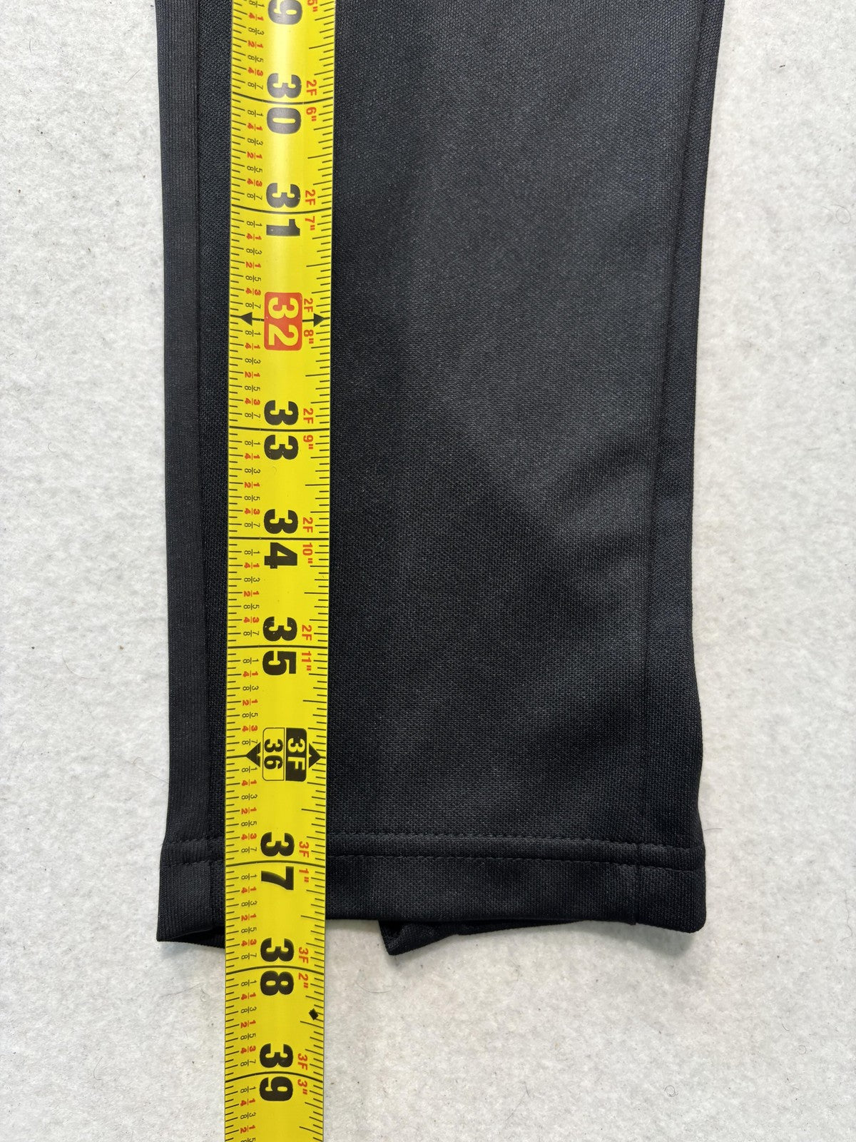 Adidas Track Pants Mens Medium Black AEROREADY Elastic Waist Side Stripe