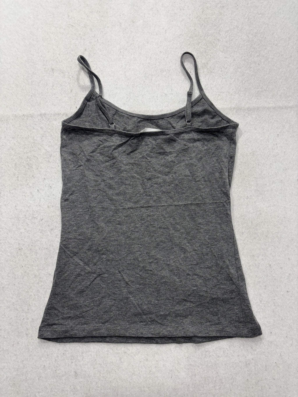Forever 21 Tank Top Womens M Gray Camisole Adjustable Spaghetti Strap Basic