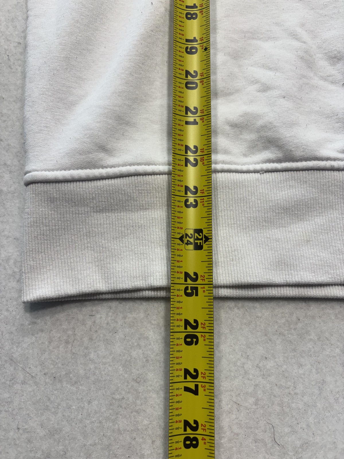Michael Kors Sweatshirt Mens Small White Fleece Crew Neck MK Logo Pullover
