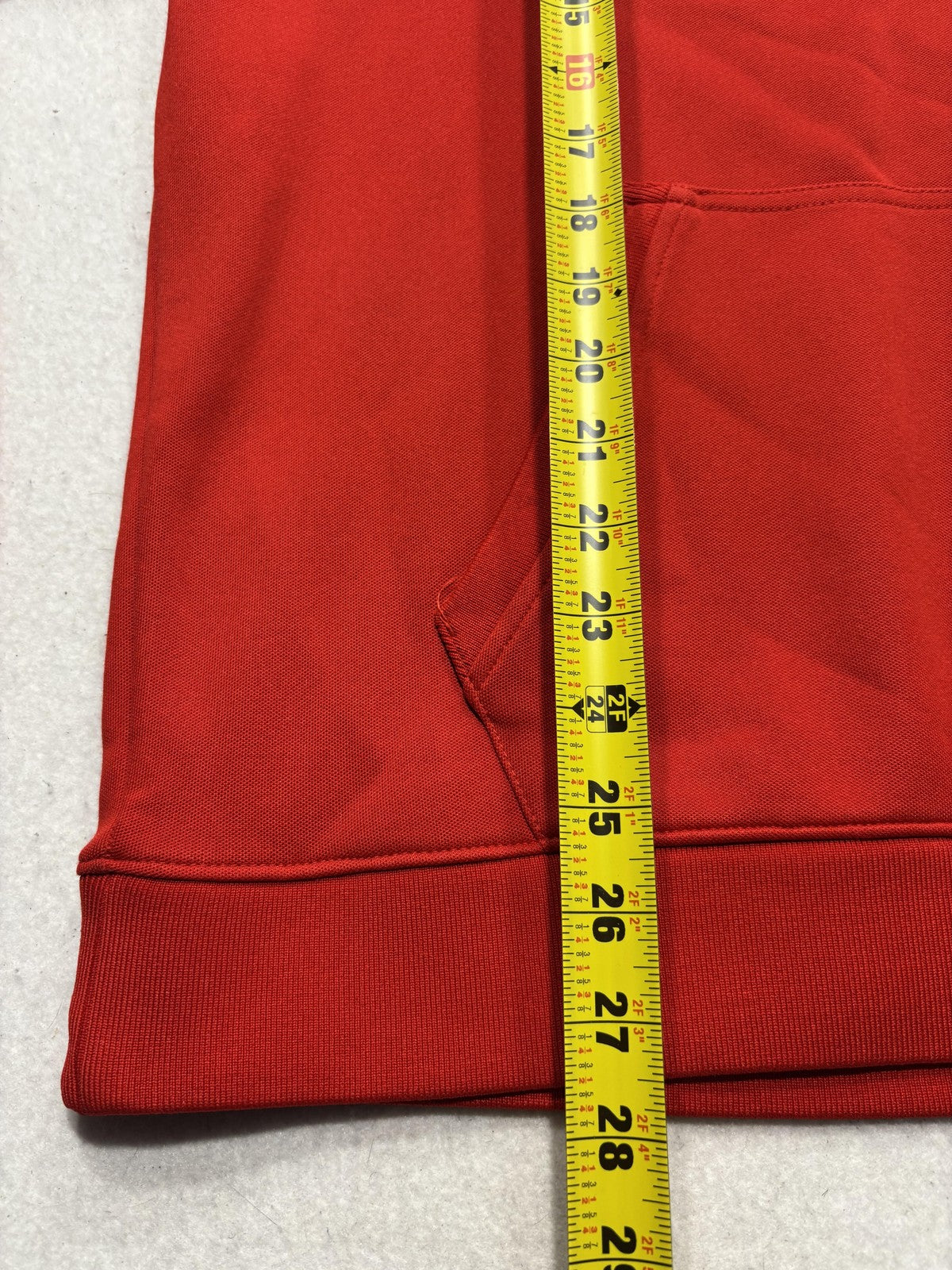 AKOO Sweatshirt Mens Large Red Fox Embroidered Pullover Kangaroo Pocket Logo