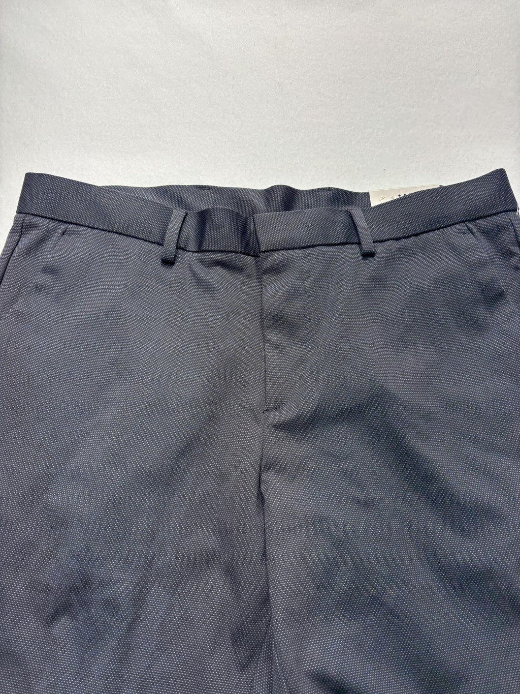 Perry Ellis Portfolio Dress Pants Mens 34x32 Gray Very Slim Travel Luxe Stretch