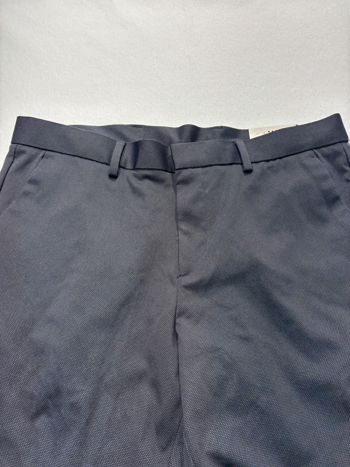 Perry Ellis Portfolio Dress Pants Mens 34x32 Gray Very Slim Travel Luxe Stretch