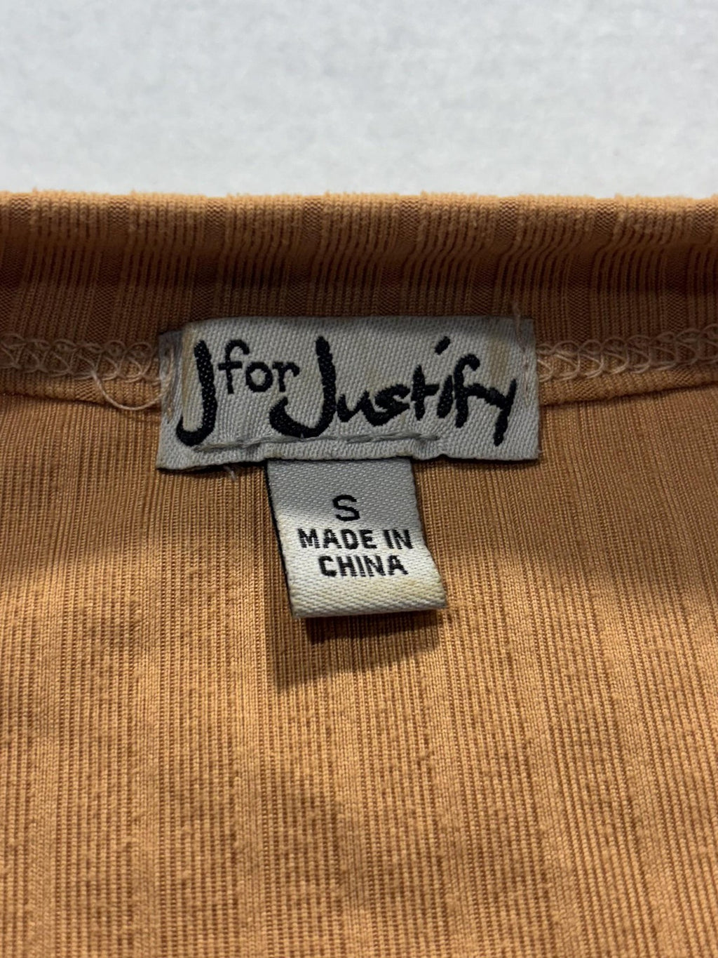 J For Justify Cardigan Sweater Juniors S Brown Ribbed Knit V Neck Button Long