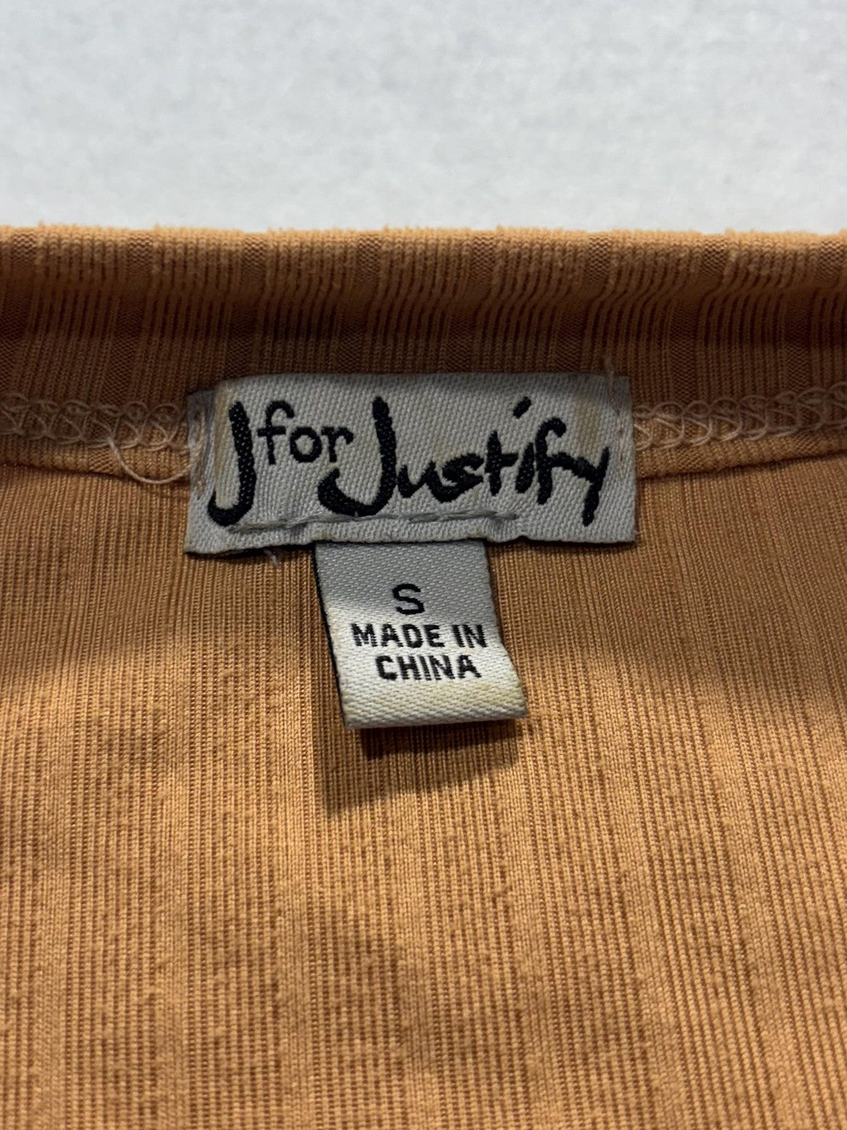 J For Justify Cardigan Sweater Juniors S Brown Ribbed Knit V Neck Button Long