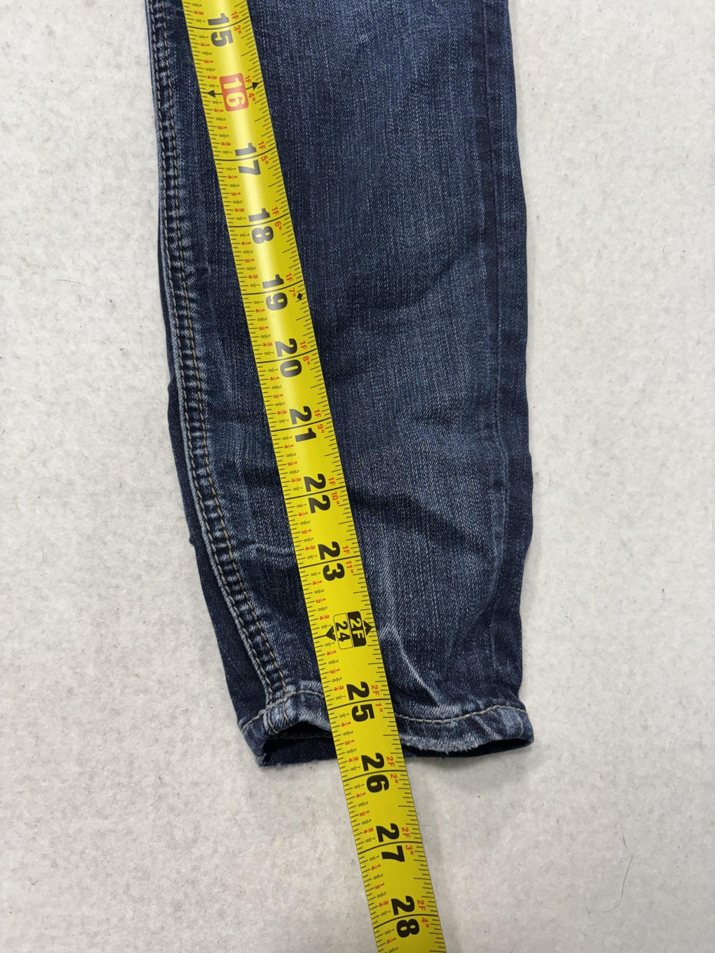 Silver Jeans Co Avery Ankle Skinny Jeans Womens 28 Blue Distressed 29x27