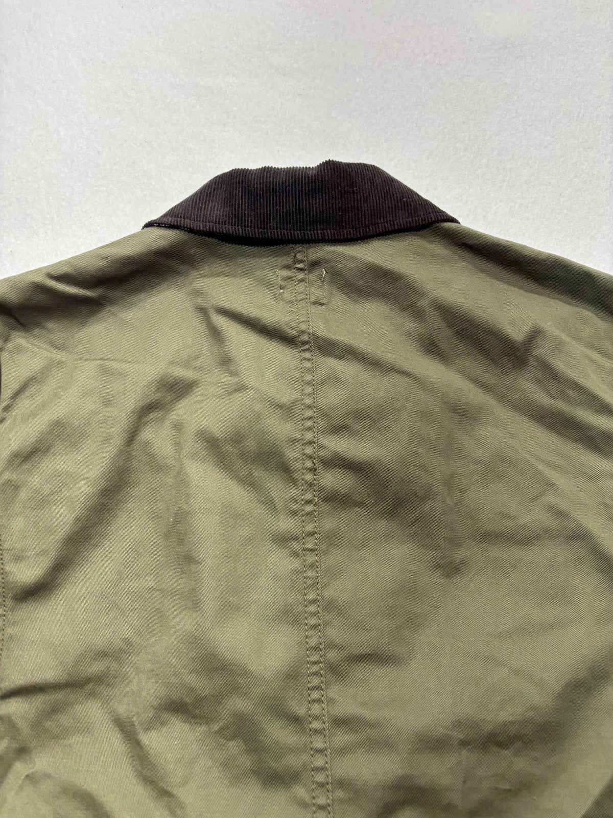 J.Crew Jacket Womens XS Green Utility Military Corduroy Collar Full Zip Pockets