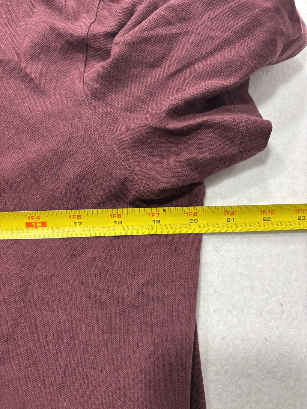 Armani Exchange Polo Shirt Mens Medium Red Logo Patch Striped Collar Knit
