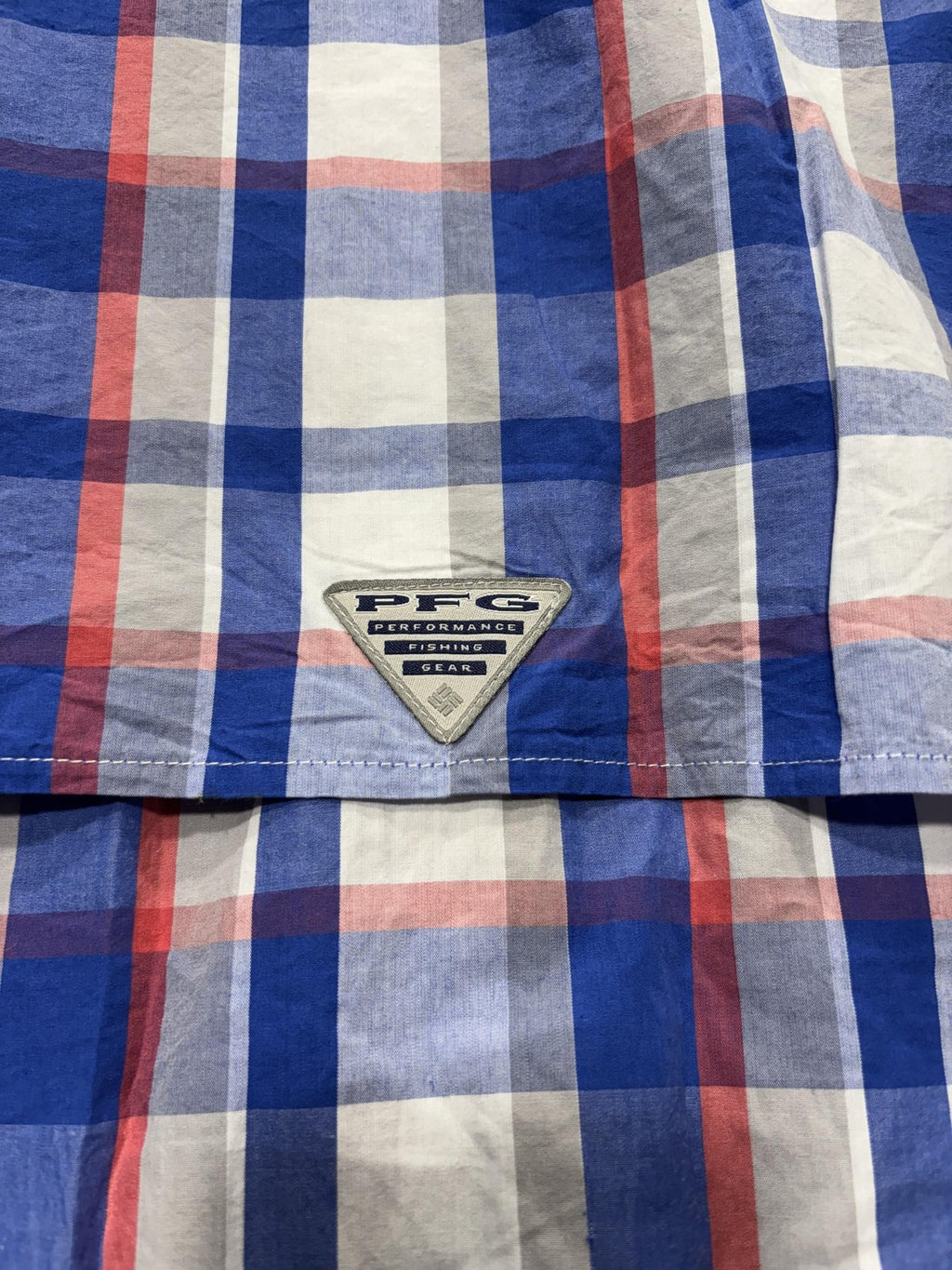 Columbia PFG Super Bonehead Shirt Mens 2XL Blue Short Sleeve Fishing Button Up