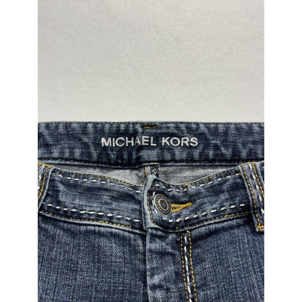 Michael Kors Jeans Womens 8P Blue Medium Wash Mid Rise Bootcut Stretch 30x30