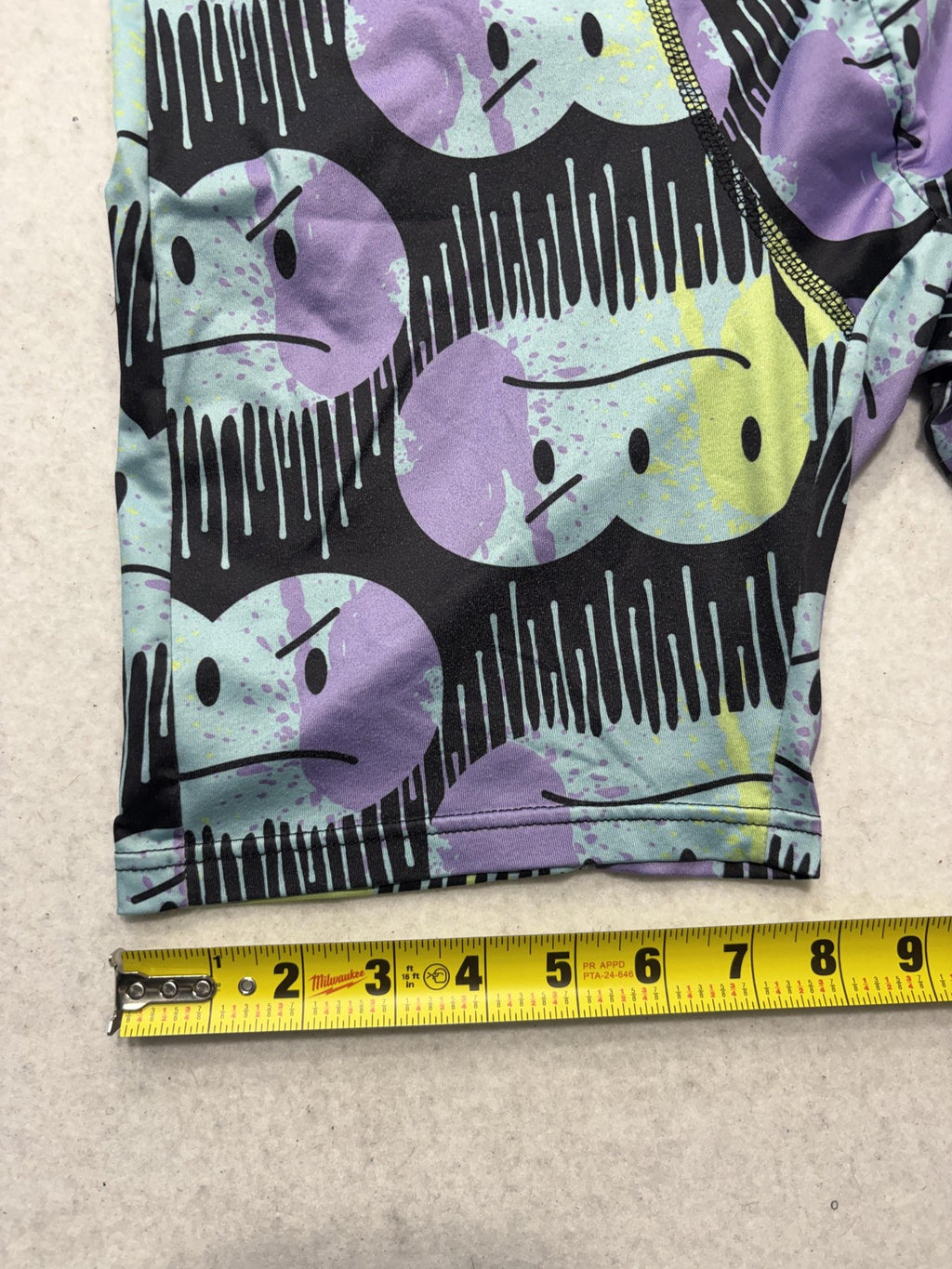 Rue21 Boxer Briefs Mens Medium Multicolor Drip Smiley Face Graphic Print Stretch