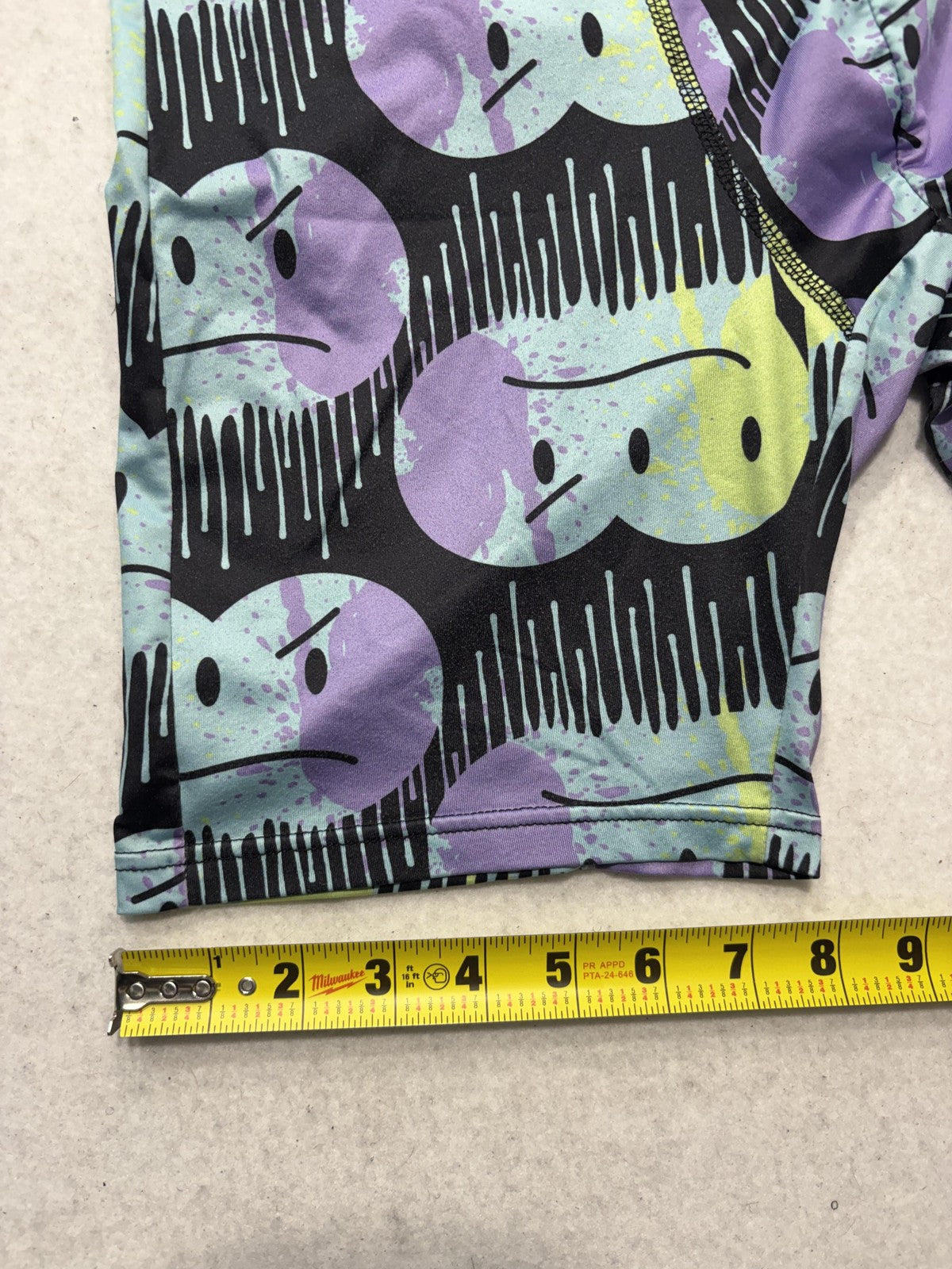 Rue21 Boxer Briefs Mens Medium Multicolor Drip Smiley Face Graphic Print Stretch