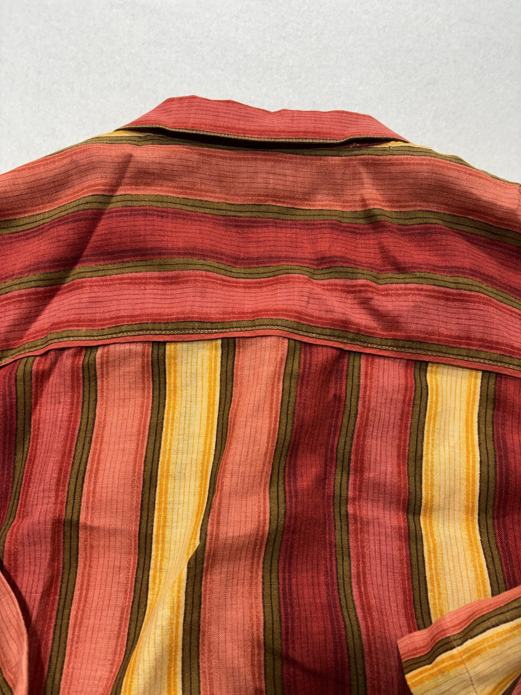 Tommy Bahama Shirt Mens Large Multicolor Striped Linen Short Sleeve Button Up