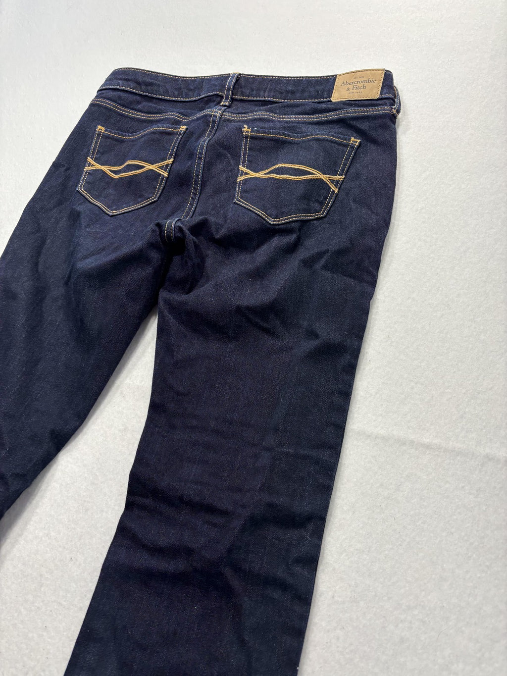Abercrombie & Fitch Jeans Womens 2S Blue Dark Wash Low Rise Skinny 26x31
