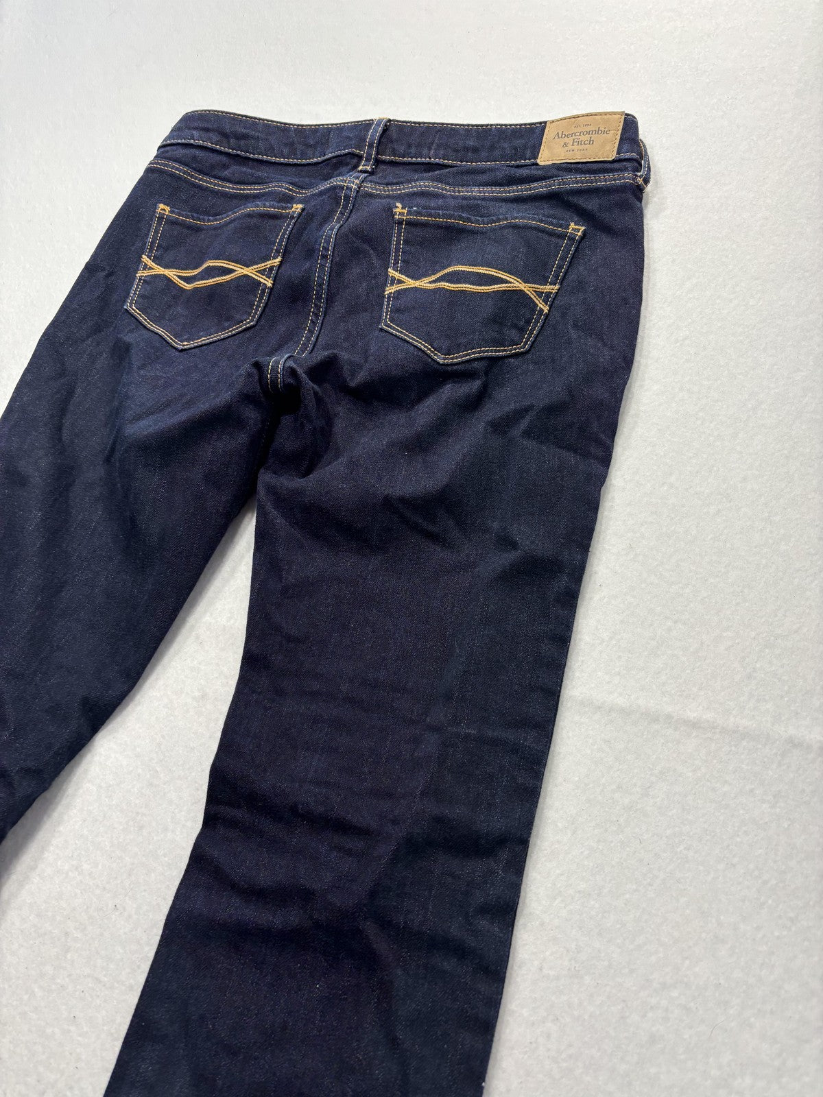 Abercrombie & Fitch Jeans Womens 2S Blue Dark Wash Low Rise Skinny 26x31