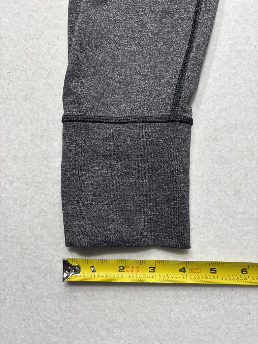 Lululemon Leggings Womens 4 Gray High Rise Zip Pocket 26" Inseam Ankle Running