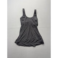 Lululemon Tank Womens Small Gray Scoop Neck Built In Bra Drawcord Hem Yoga Top