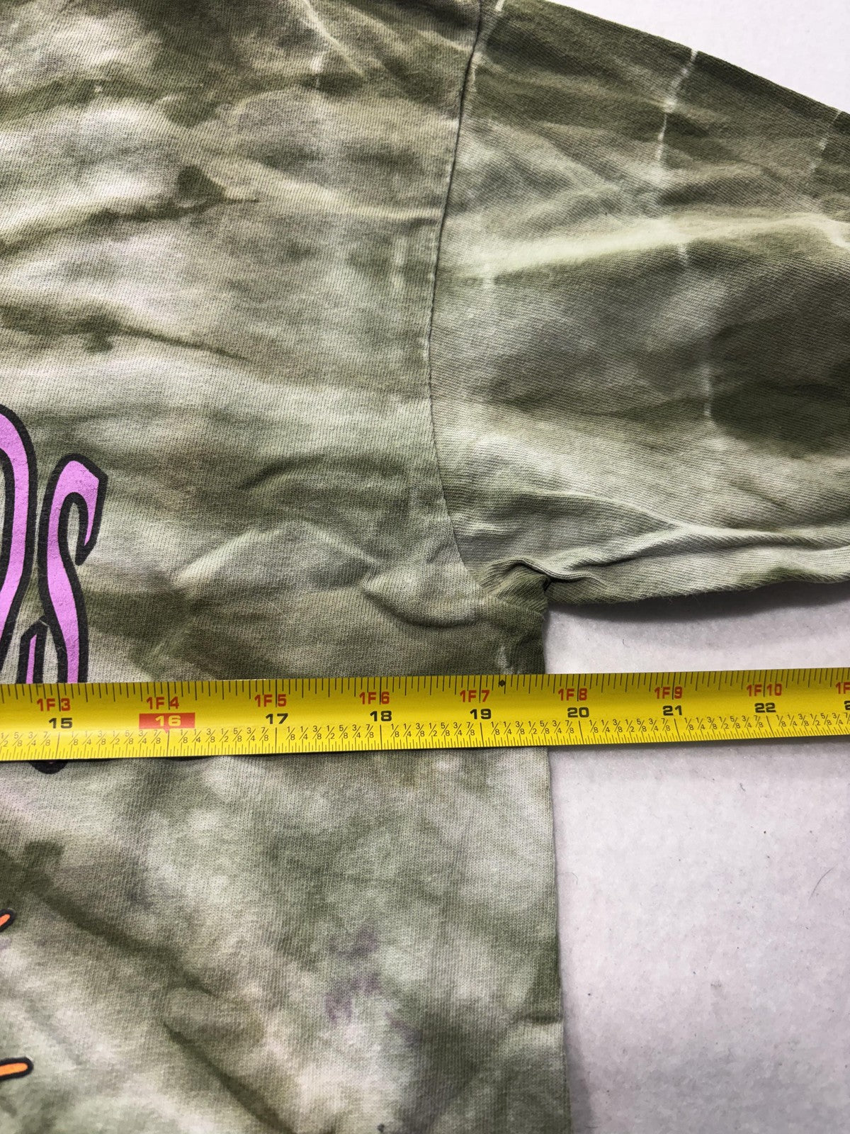 The Hundreds Shirt Mens Medium Green Tie Dye World On Fire Double Sided Graphic