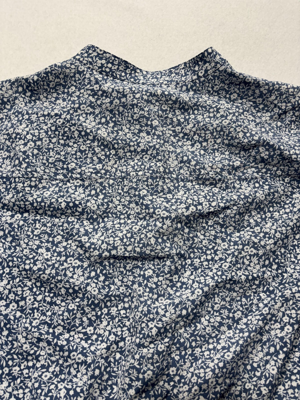 MICHAEL Michael Kors Romper Womens Large Blue Floral Long Sleeve Button Front