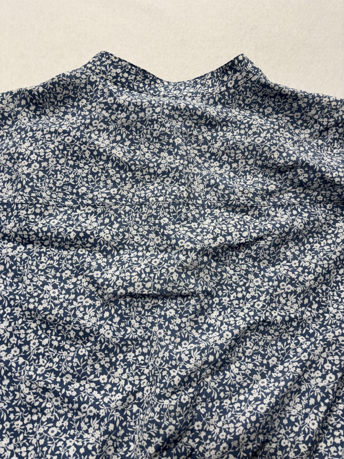 MICHAEL Michael Kors Romper Womens Large Blue Floral Long Sleeve Button Front