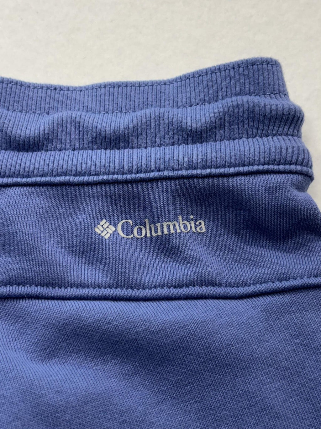 Columbia Jogger Pants Womens XS Blue Knit Elastic Waist Pocket Cuffed Lounge