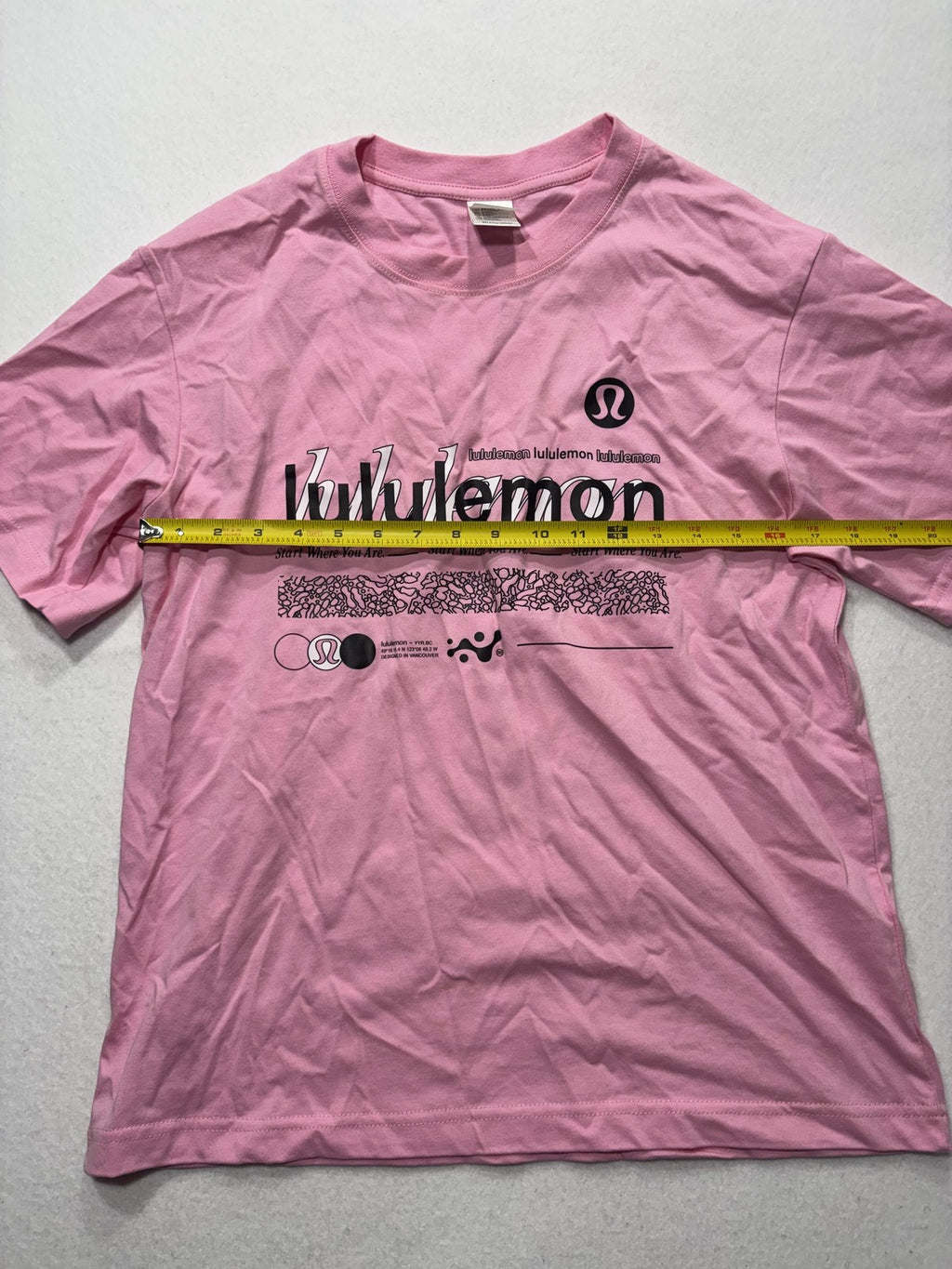 Champion Beast Shirt Mens Medium Pink Lululemon Start Where You Are Tee