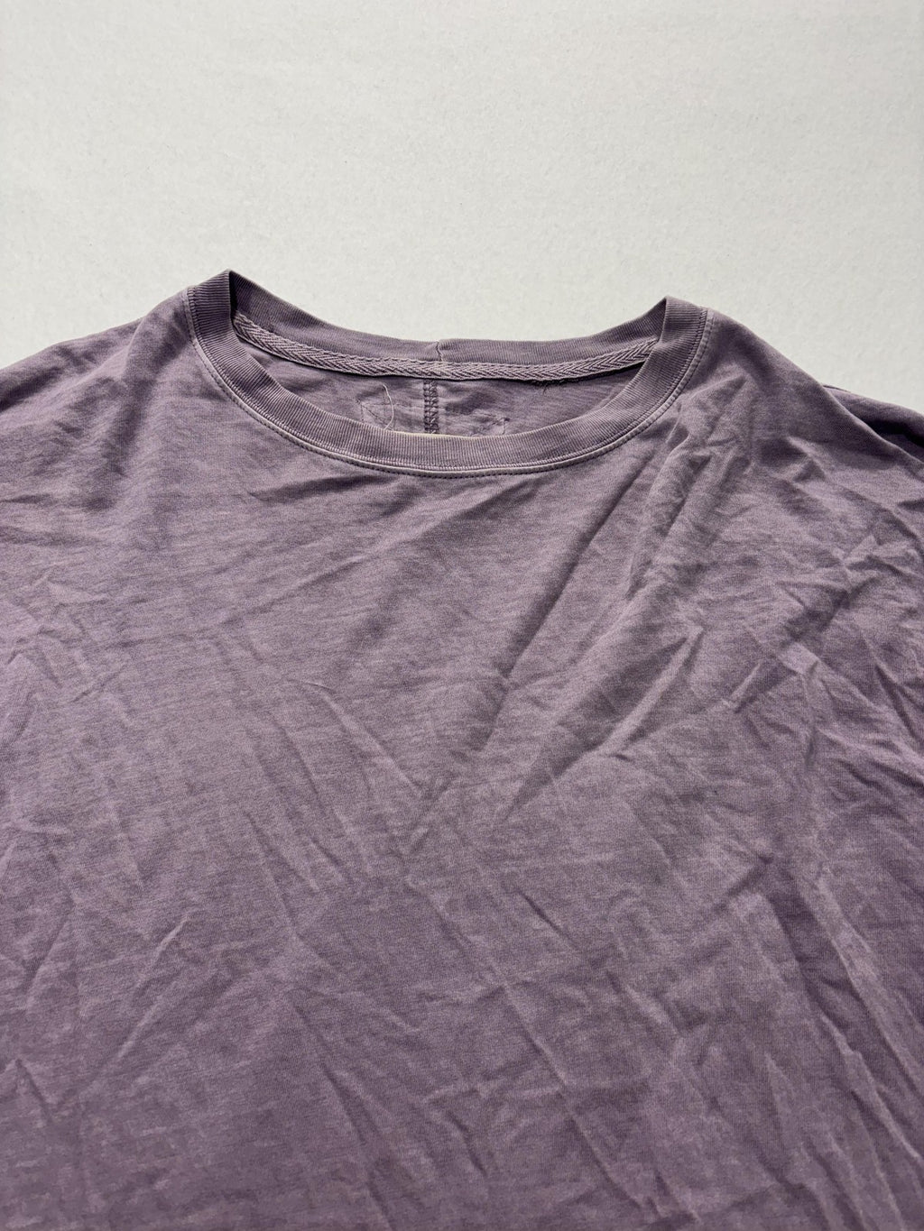 We The Free Shirt Womens Medium Purple Crew Neck Relaxed Fit Short Sleeve Cotton