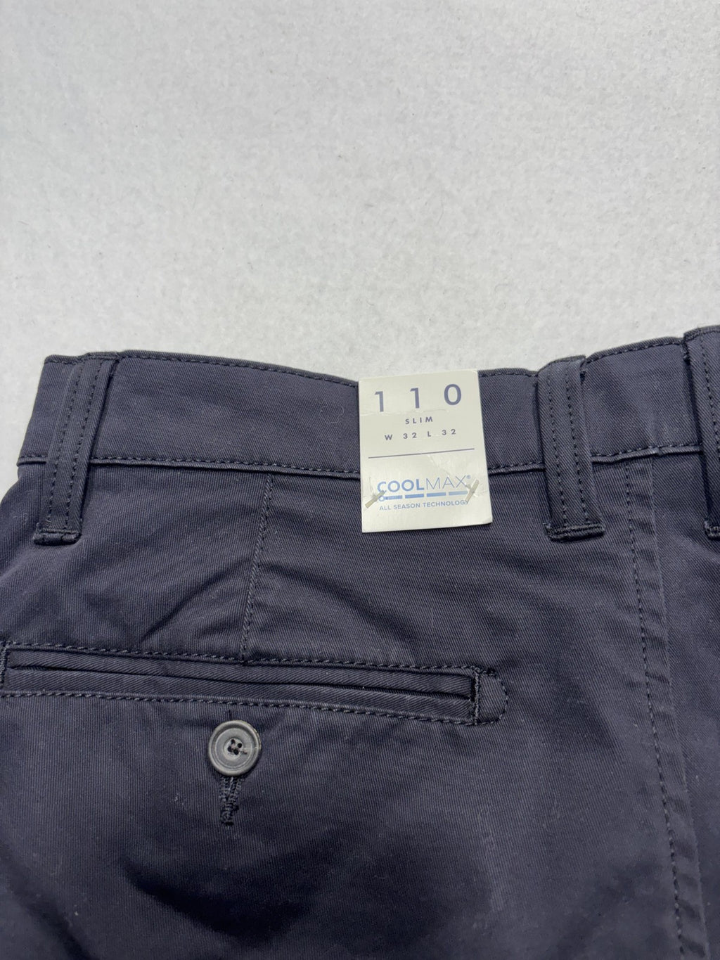 Lucky Brand Chino Pants Mens 32x32 Black 110 Slim Coolmax Moisture Wicking