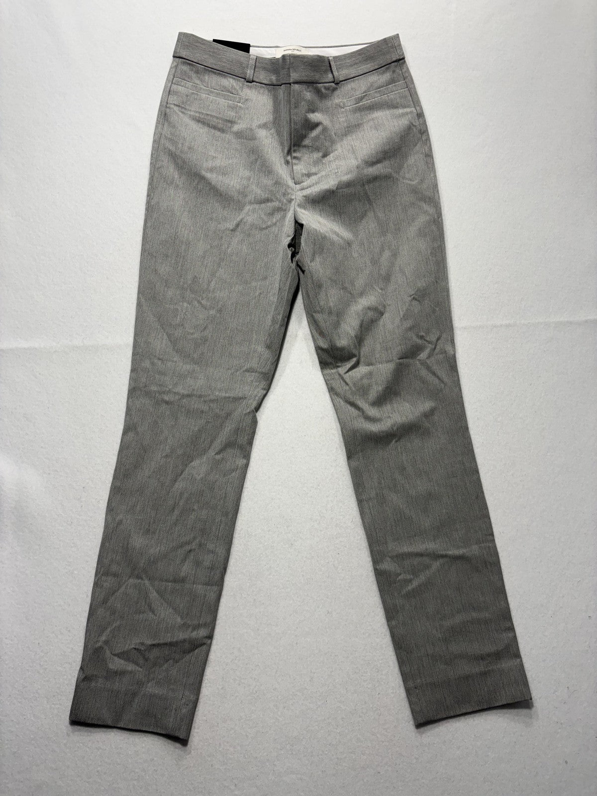 Banana Republic Dress Pants Womens 6 Gray High Rise Sloan Slim Stretch Twill