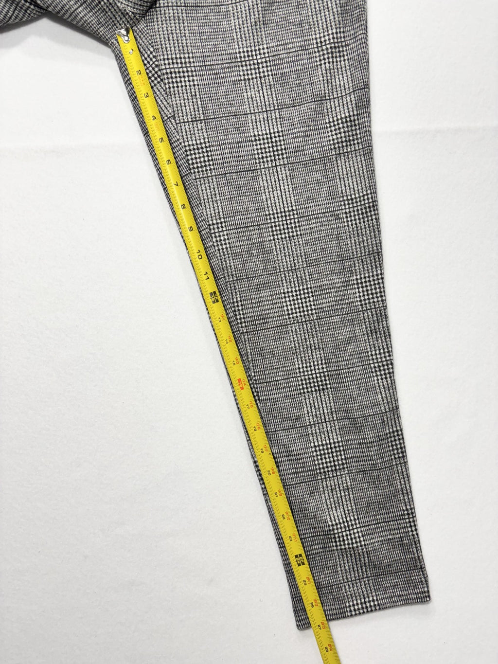Banana Republic Dress Pants Womens 2 Gray Plaid Hayden Pull On Ponte Ankle Slim
