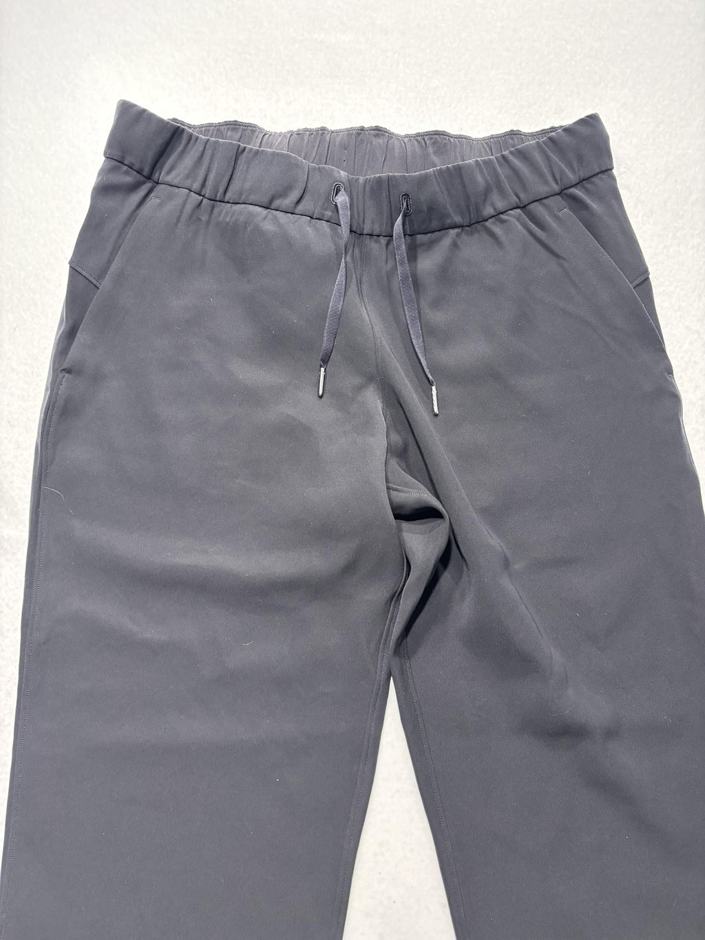 Lululemon Pants Womens 10 Black Elastic Waist Drawstring Ankle Woven Athletic