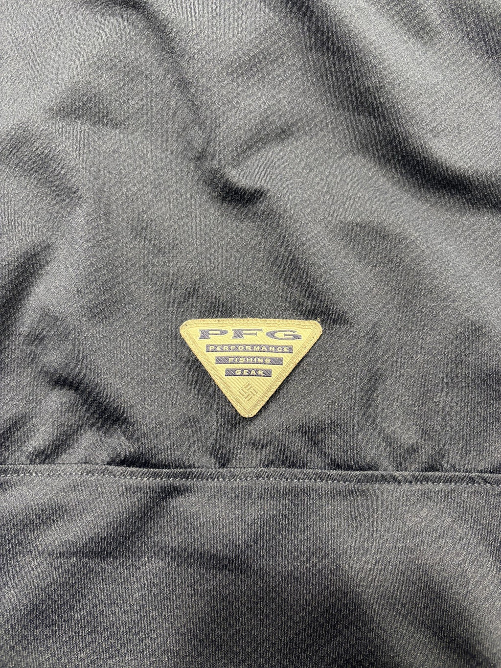 Columbia PFG Omni-Shade Polo Shirt Mens XL Blue Star Logo Fishing UV Protection