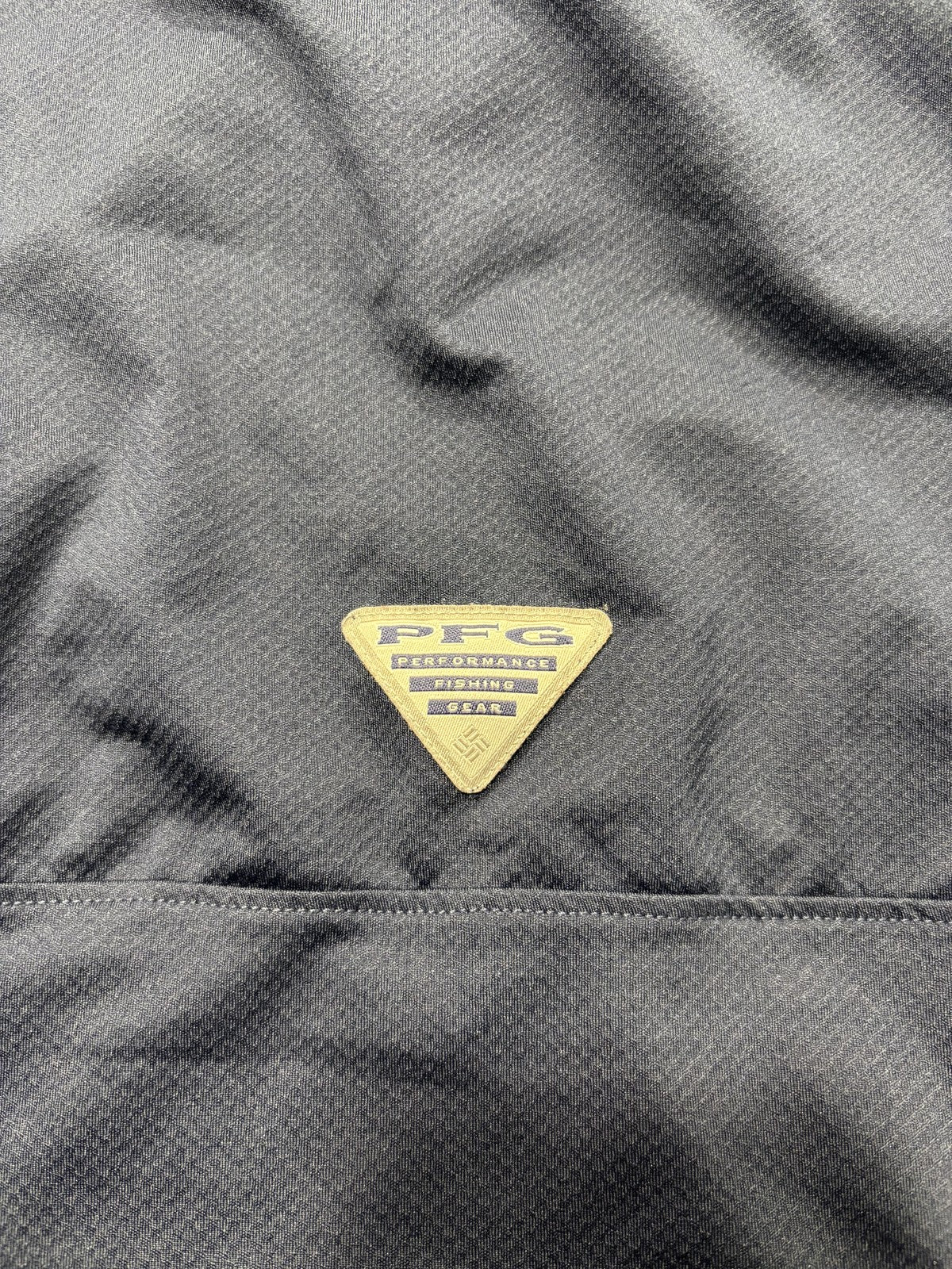 Columbia PFG Omni-Shade Polo Shirt Mens XL Blue Star Logo Fishing UV Protection