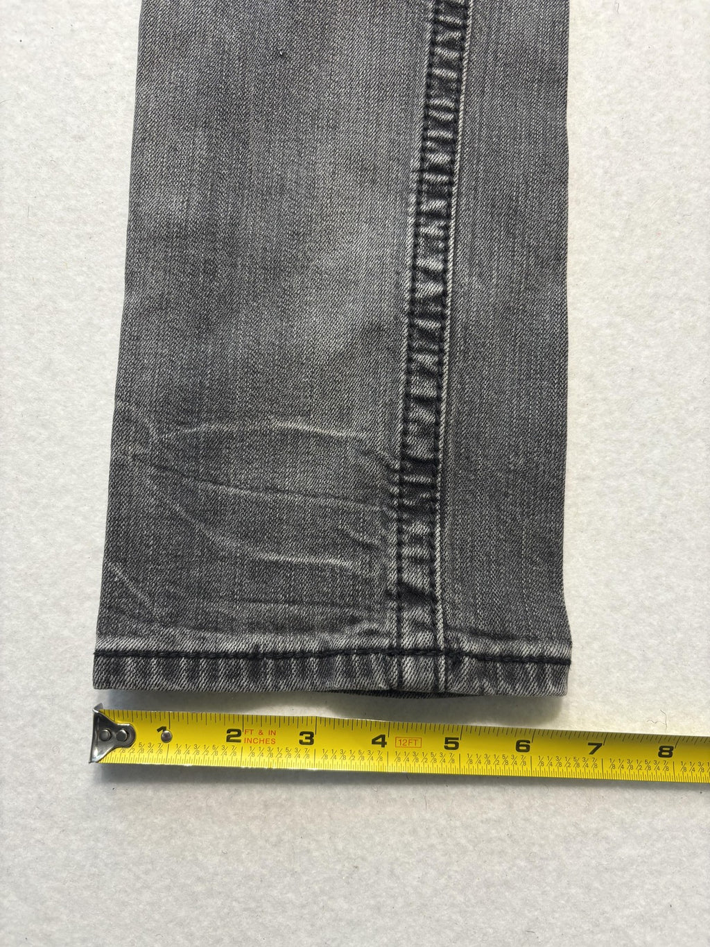 Miss Me Sunny Skinny Jeans Womens 31 Charcoal Wash Mid Rise Embroidered 31x30.5