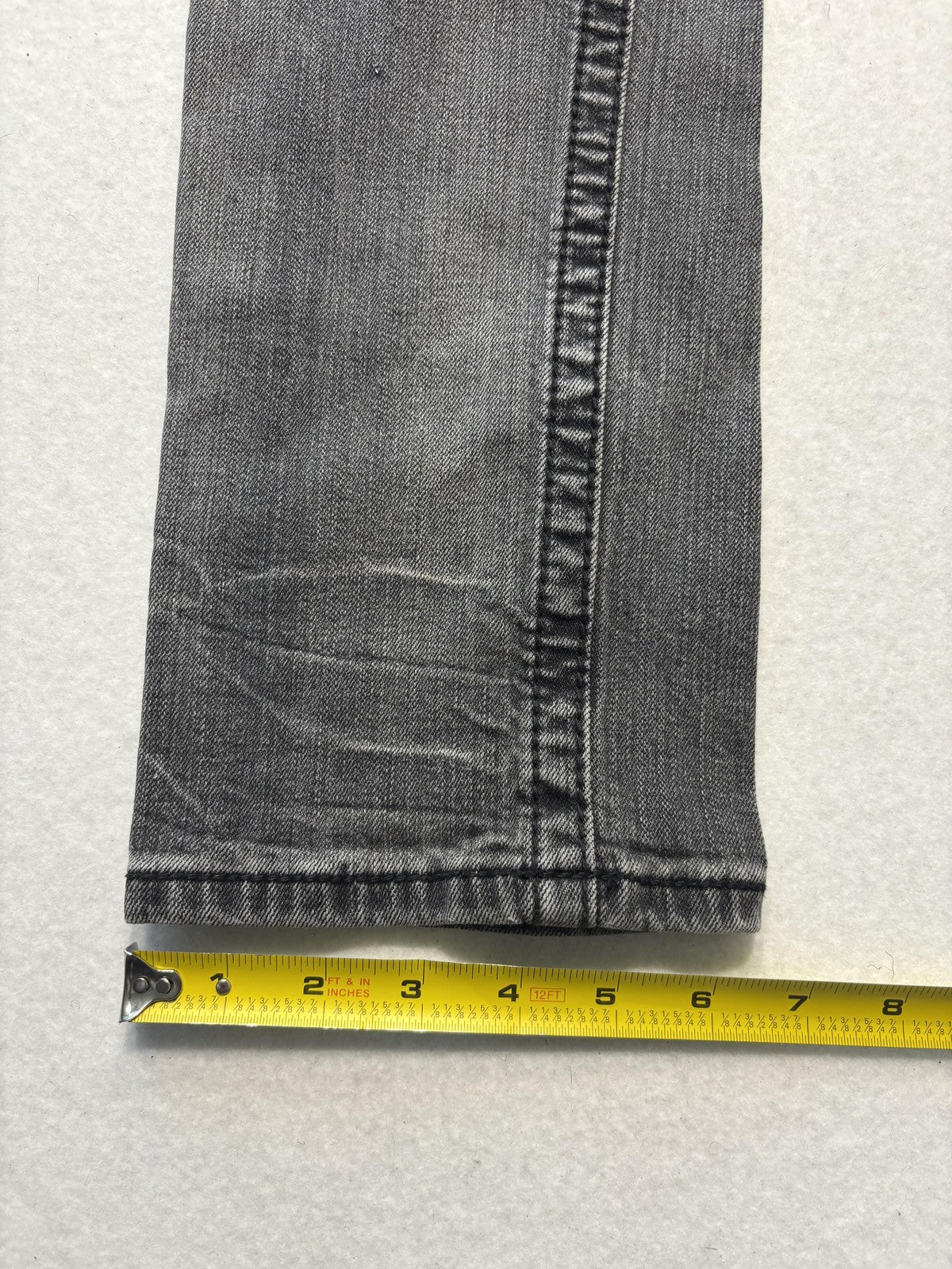 Miss Me Sunny Skinny Jeans Womens 31 Charcoal Wash Mid Rise Embroidered 31x30.5