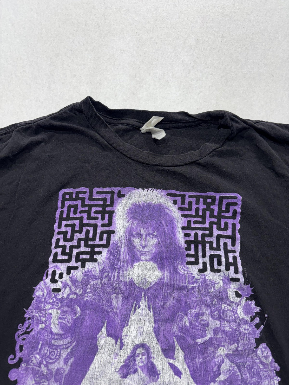 Labyrinth Shirt Mens Small Black David Bowie Jareth Maze Graphic Tee Fantasy