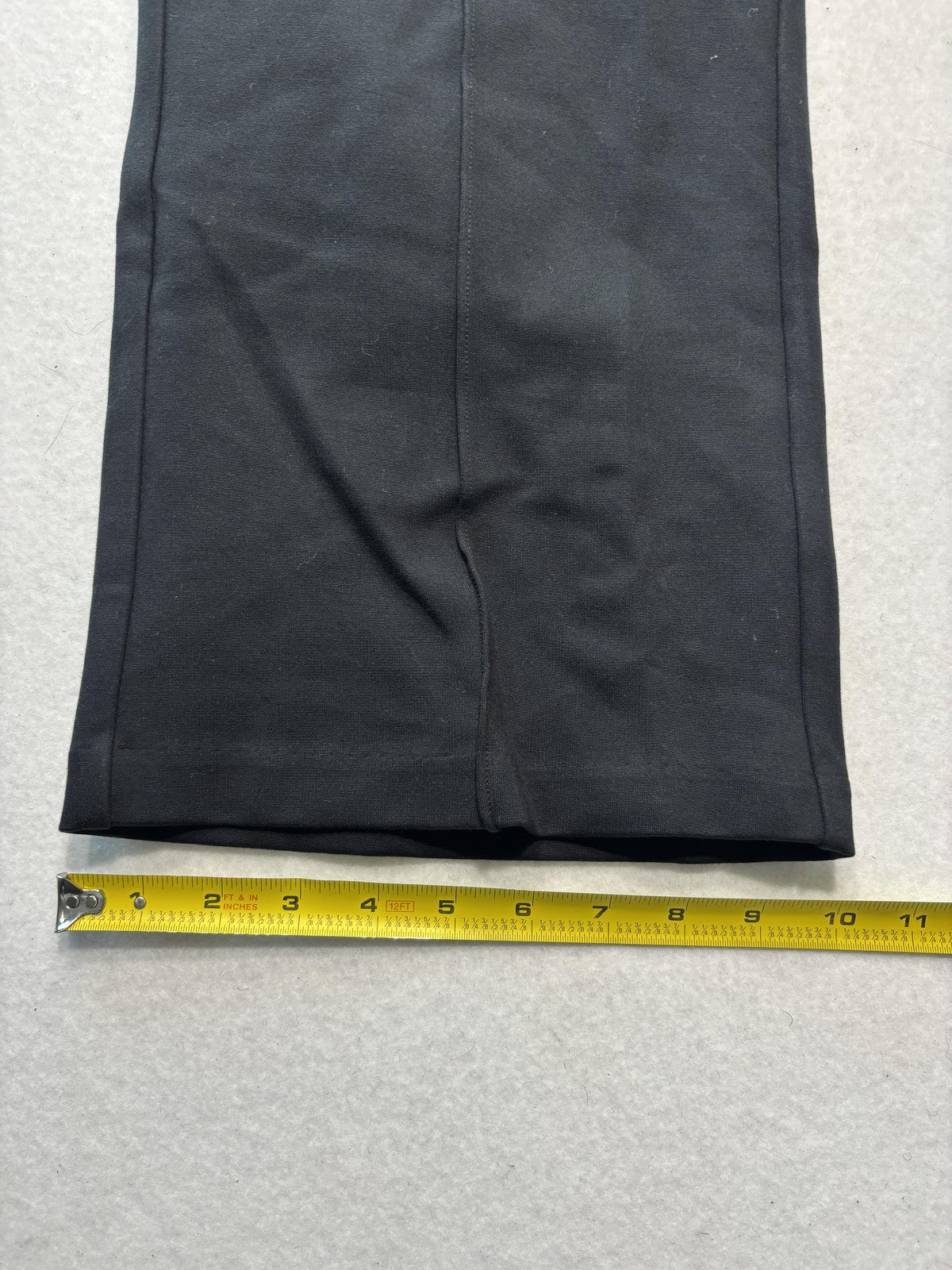 J.Crew Dress Pants Womens 20 Black Ponte Straight Leg Pull On Crop Stretch