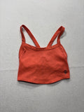 Jp Movement Tank Top Girls Medium Orange Ribbed Scoop Neck Athletic Stretch