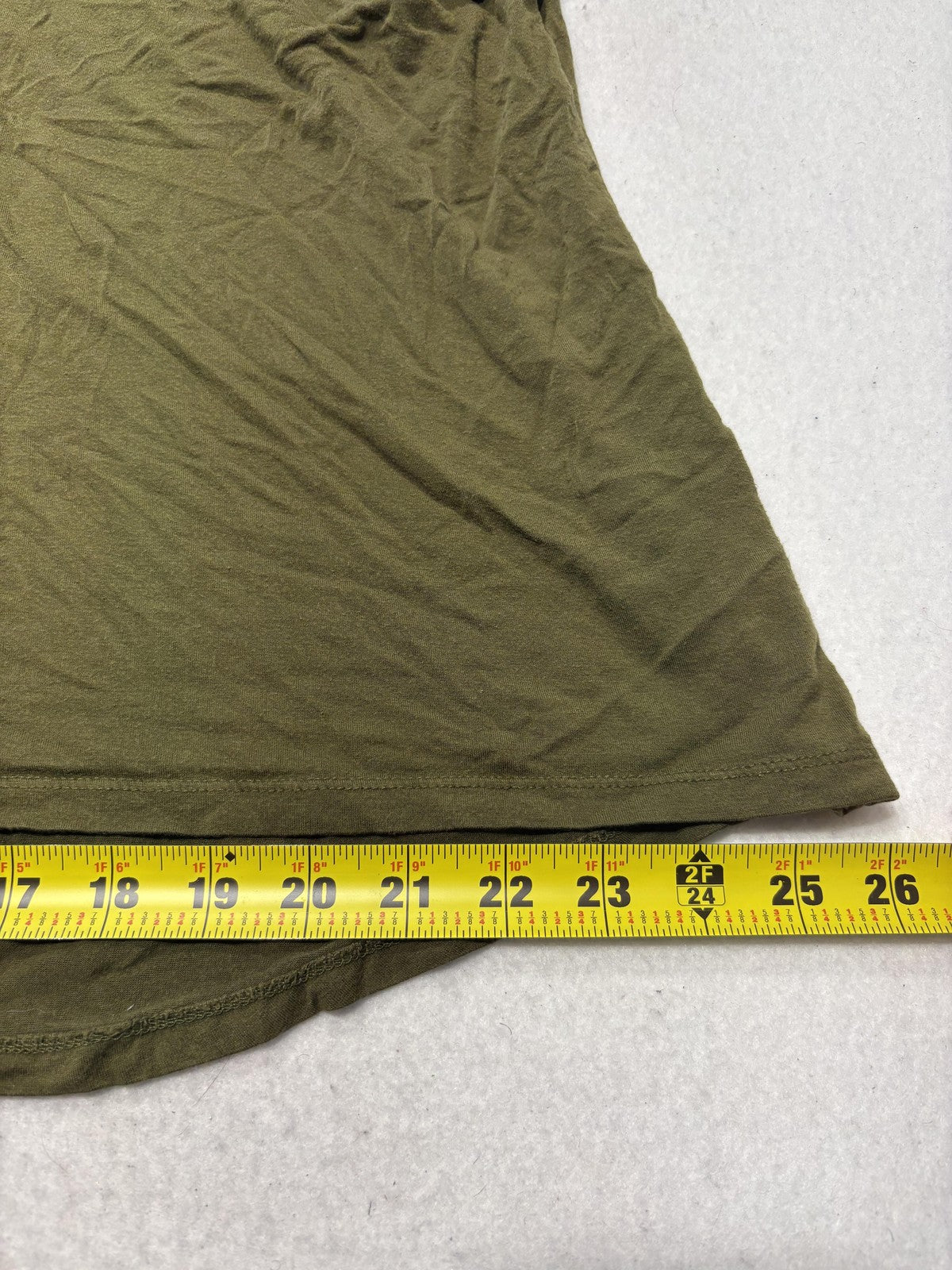 Spense Woman Shirt Womens 1X Plus Green Scoop Neck Short Sleeve Tunic Tee Casual
