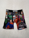 PSD Boxer Briefs Mens Medium Multicolor Justice League Batman Superman Flash