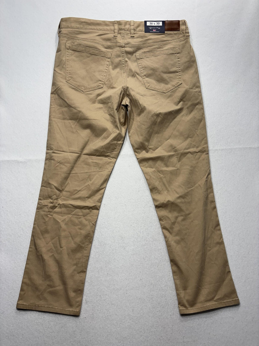 Vineyard Vines Chino Pants Mens 36x30 Beige Leeward Luxe 5-Pocket Stretch Casual