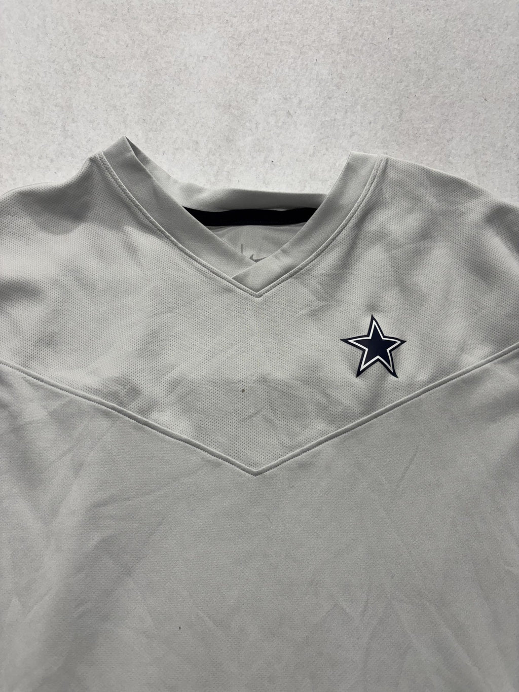 Dallas Cowboys Shirt Boys Medium Gray NFL Football Nike Dri Fit On Field Tee