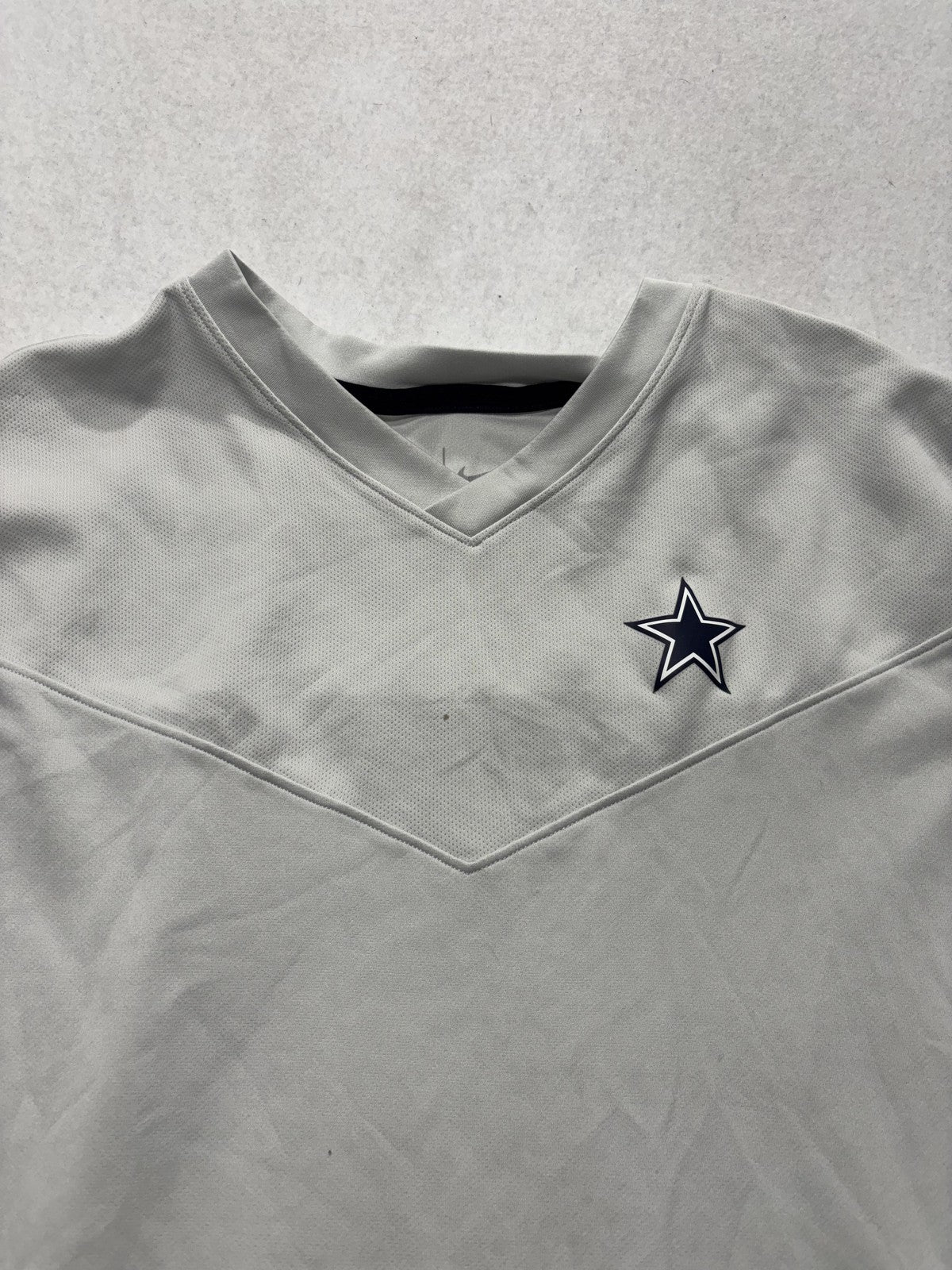 Dallas Cowboys Shirt Boys Medium Gray NFL Football Nike Dri Fit On Field Tee
