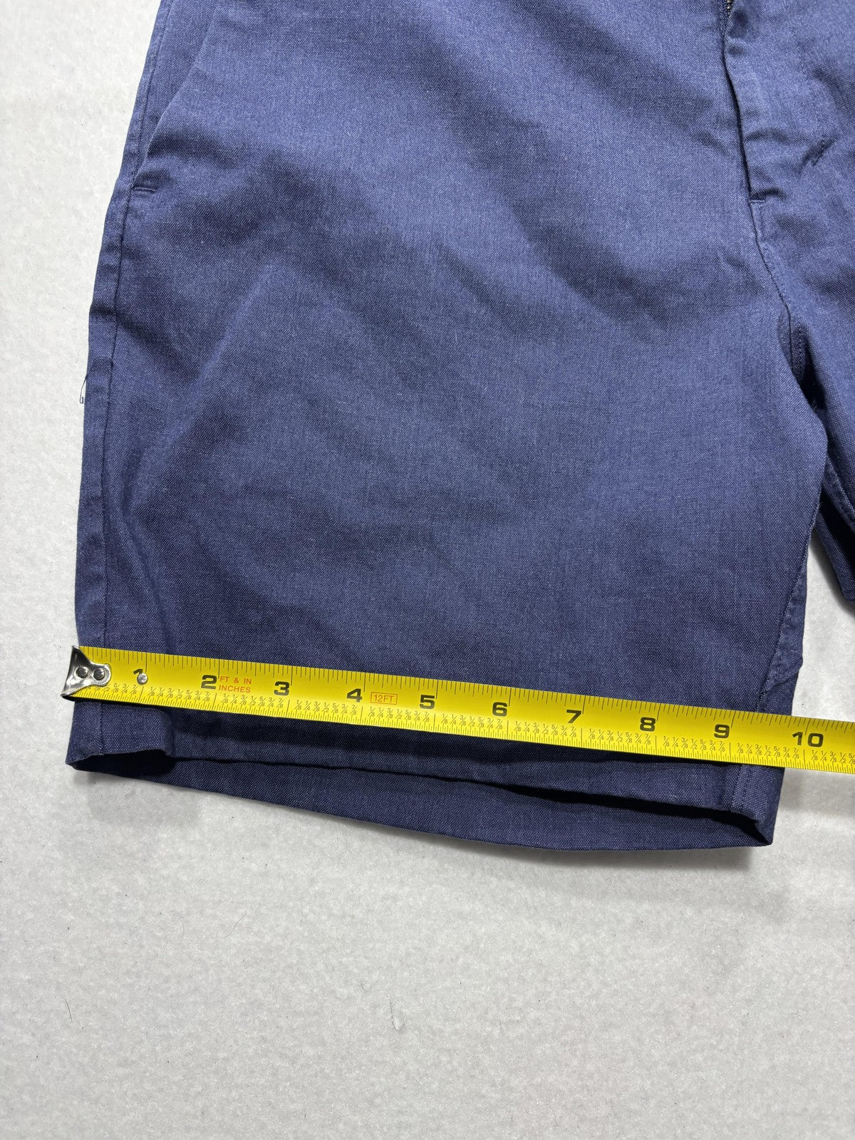 Lululemon Chino Shorts Mens 34 Blue 9" Inseam Stretch Casual Travel Outdoor